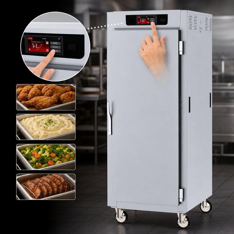 Product image #4 for Metro C5 8 Series Controlled Temperature Heated Holding Cabinet, Full Height, Mobile, Solid Doors, Lip Load, 36 Pan Capacity