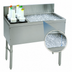 Thumbnail image #4 for Advance Tabco Prestige 48-Inch Stainless Steel Bar Ice Bin with Left Bottle Storage Rack and 7-Inch Backsplash