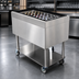 Thumbnail image #4 for Glastender Mobile Stainless Steel Bar Ice Bin with Undershelf and Drain Valve, 85 lb. Capacity