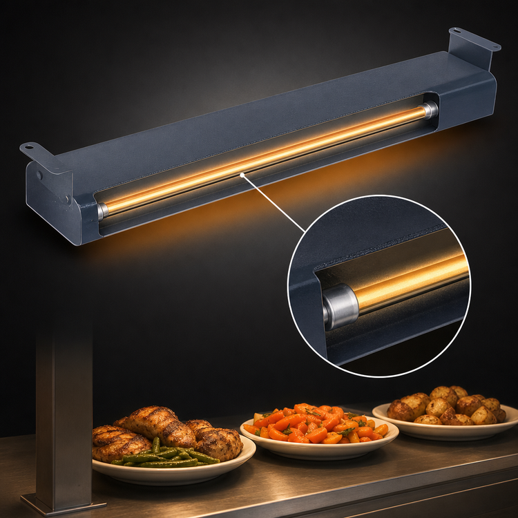 Product image #4 for Hatco Glo-Ray Narrow Infrared Strip Heater, 42 Inch, 950 Watt, Unlighted