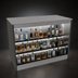 Thumbnail image #4 for Glastender 48-Inch Open Front Back Bar Liquor Display Cabinet with 3-Step Display and LED Lighting