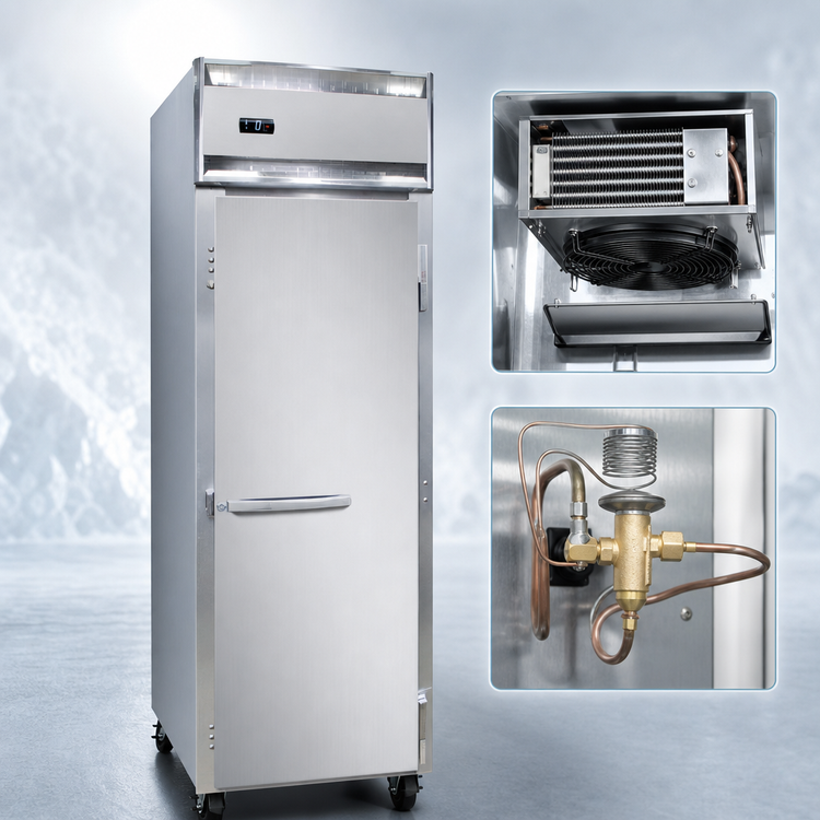 Product image #4 for Continental Refrigerator 1FNSS One-Section 20 cu. ft. Reach-In Freezer with Stainless Steel Interior and Exterior