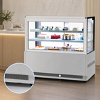Thumbnail image #4 for Turbo Air TBP60-54FN-S 59-Inch Full-Service Refrigerated Bakery Display Case, Straight Glass, Stainless Steel, Self-Contained Refrigeration