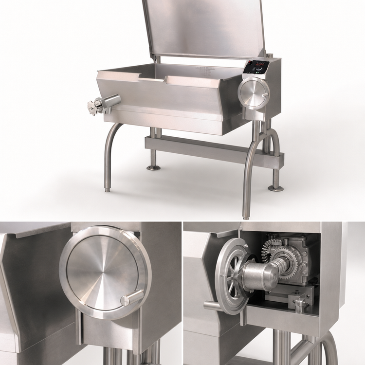Product image #4 for Cleveland Range PowerPan 30-Gallon Electric Manual Tilt Braising Pan / Tilting Skillet
