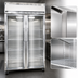 Thumbnail image #4 for Continental Refrigerator 2FSNSAGD Two-Section Display Freezer with Narrow Hinged Glass Doors