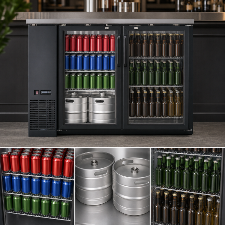 Product image #4 for Omcan USA 49-Inch Heavy Duty Glass Door Back Bar Bottle Cooler