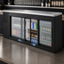 Thumbnail image #4 for True Premier Bar 72-Inch Three-Section Refrigerated Back Bar Cooler with Sliding Glass Doors