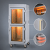Thumbnail image #4 for Metro C5 8 Series Mobile Full-Height Pass-Thru Controlled Temperature Heated Holding Cabinet with Dutch Double Glass Doors