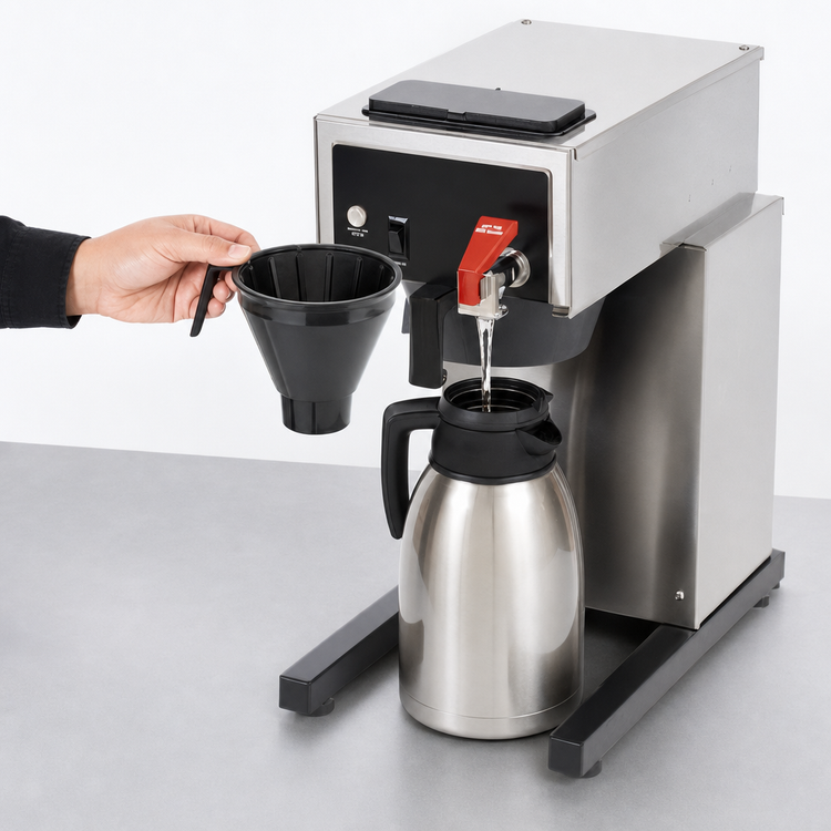 Product image #4 for Bloomfield Gourmet 1000 Automatic Airpot Thermal Coffee Brewer with Hot Water Faucet, 120V