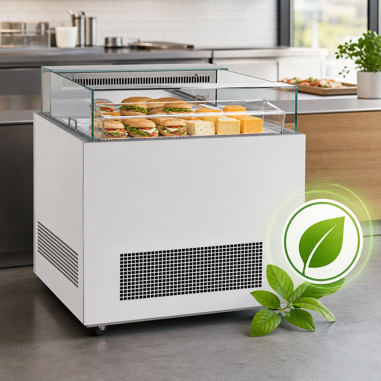 Product image #4 for Turbo Air 30-1/4-Inch Open Display Sandwich & Cheese Merchandiser with Self-Contained Refrigeration