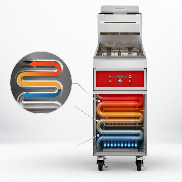 Product image #5 for Vulcan PowerFry3 High Efficiency Gas Floor Fryer with Programmable Computer Controls and KleenScreen PLUS Filtration, 45-50 lb Capacity, 15-1/2 Inch Wide