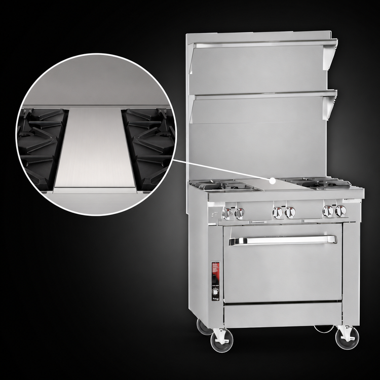 Product image #4 for Southbend Platinum 36-Inch Heavy Duty Electric Induction Range with TruVection Oven Base