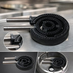 Thumbnail image #4 for Town Equipment 226131 3-Ring Burner/Nipple Replacement Assembly for Chinese Commercial Gas Ranges