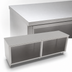 Thumbnail image #4 for John Boos 132-Inch W x 24-Inch D Open Front Stainless Steel Work Table with Cabinet Base