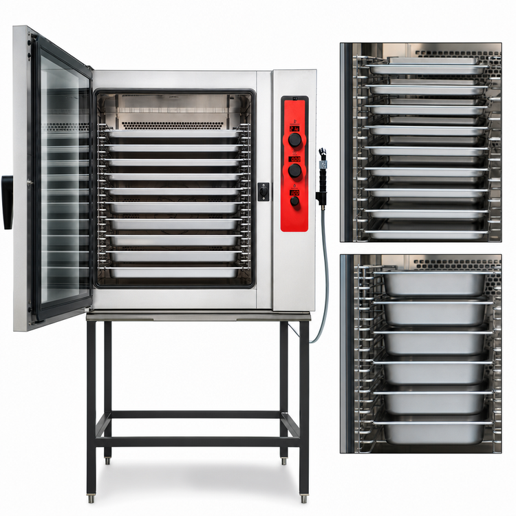 Product image #5 for Vulcan ABC Series ABC7E-208P Large Boilerless Electric Combi Oven/Steamer, 7 Full-Size Sheet Pan / 14 Full-Size Hotel Pan Capacity