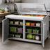 Thumbnail image #4 for Turbo Air PRO Series 48-1/4-Inch Two-Section Sandwich/Salad Prep Table with Glass Lid and Rear-Mount Self-Contained Refrigeration