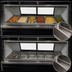 Thumbnail image #4 for Howard-McCray 96-Inch 6-Well Full-Service Hot Food Case with Black Exterior and Stainless Steel Interior