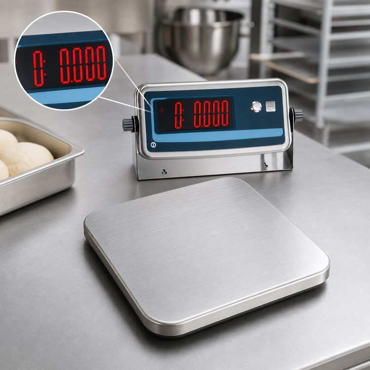 Product image #5 for Edlund Wireless Bluetooth Pizza Scale, 20 lb Capacity, 10 x 10 Inch Stainless Steel Platform