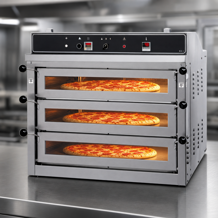 Product image #4 for Jet-Air PIZ3G 3-Deck Gas Countertop Pizza Oven for 3 18-Inch Pizzas