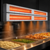 Thumbnail image #4 for Hatco Glo-Ray Aluminum Max Watt Dual Lighted Infrared Strip Heater, 72 Inch, 3-Inch Spacer