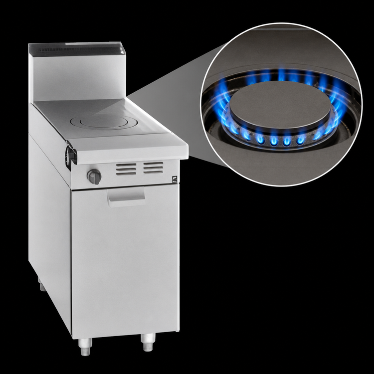 Product image #4 for Garland Master Series 17-Inch Modular Add-A-Unit Gas Single Hot Top Range, Front-Fired, 45,000 BTU