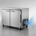 Thumbnail image #4 for Turbo Air PRO Series 48-Inch Two-Section Undercounter Refrigerator with Solid Locking Doors, 12.2 Cu. Ft.