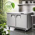 Thumbnail image #4 for Everest ETBF2 Back Mount Two-Section Undercounter/Worktop Freezer, 14 Cu. Ft., 47-1/2 Inch Wide, Stainless Steel