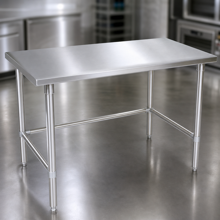 Product image #4 for John Boos Stallion 84-Inch x 36-Inch 16-Gauge Stainless Steel Flat Top Work Table with Safety Edge