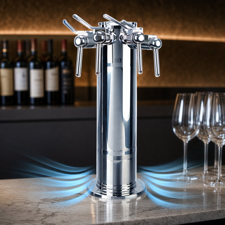 Product image #4 for Finnesse Countertop Air-Cooled 4-Faucet Wine Font