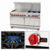 Thumbnail image #4 for American Range ARGF-36G-2B 48-Inch Green Flame Commercial Gas Range with Left 36-Inch Griddle, 2 Open Burners, and 2 Space Saver Ovens