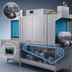 Thumbnail image #4 for Champion Pro Series 76 PRO-FF Front-Feed High Temperature Rack Conveyor Dishwasher