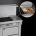 Thumbnail image #4 for Southbend Ultimate 36-Inch Commercial Gas Range with 2 Non-Clog Burners, 24-Inch Griddle, and Convection Oven