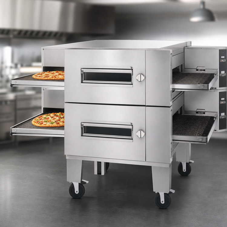 Product image #4 for Lincoln Impinger Low Profile Double-Deck Electric Conveyor Pizza Oven