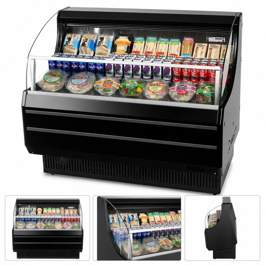 Open-Front Tempered Glass Display