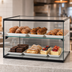 Thumbnail image #4 for Winco Countertop Ambient Pastry Display Case, 2-Tier, Rear Opening, Straight Front