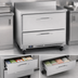 Thumbnail image #4 for Victory Refrigeration 36 Inch Worktop Freezer Counter with 2 Drawers, Rear-Mounted Self-Contained Refrigeration