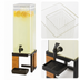 Thumbnail image #4 for Sierra 3-Gallon Square Ice Beverage Dispenser with Chamber and Drip Tray