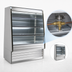 Thumbnail image #5 for Howard-McCray Ovation Series 51-Inch Remote Dairy Open Merchandiser with 3-Tier LED Shelves, Stainless Steel, 72-Inch High