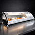 Thumbnail image #5 for KoolMore 46-Inch White Countertop Sushi Display Refrigerator with Curved Glass and 4 Stainless Steel Trays