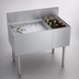 Thumbnail image #4 for Krowne Royal Series 36-Inch Underbar Combination Ice Bin with Left 24-Inch Ice Bin and 12-Inch Insulated Bottle Storage, Stainless Steel