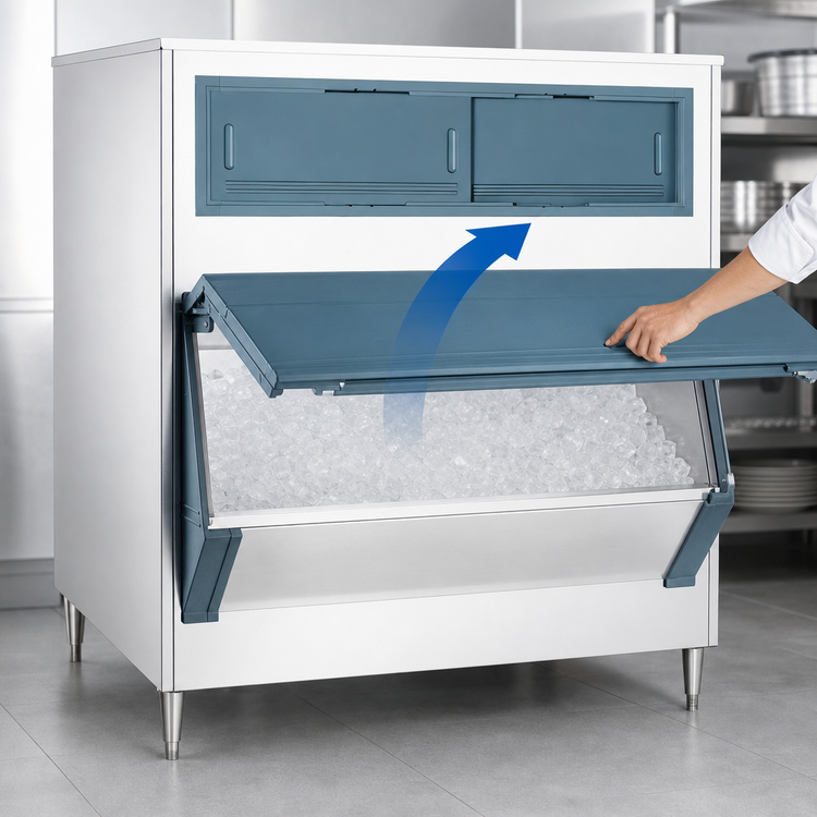 Product image #4 for Scotsman Upright Ice Storage Bin, 1,660 lb Capacity, 60 in. Wide, Stainless Steel Exterior