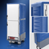 Thumbnail image #4 for Metro C5 3 Series Mobile Full Height Moisture Heated Holding & Proofing Cabinet with Blue Insulation Armour, Dutch Solid Doors, Fixed Wire Slides