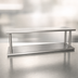 Thumbnail image #4 for BK Resources Double-Tier Pass-Through Shelf, 96W x 18D, 5-Inch Max Wall Thickness, 304 Stainless Steel