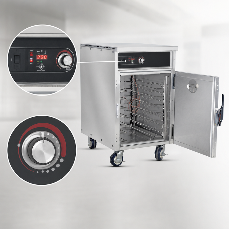 Product image #4 for Mid-Size Mobile Cook-and-Hold Cabinet, 7 Full-Size Sheet Pans, Stainless Steel