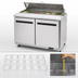 Thumbnail image #4 for Arctic Air AMT48R 48-1/4-Inch Refrigerated Mega-Top Sandwich/Salad Prep Table, 2-Section, 12 Cu. Ft.