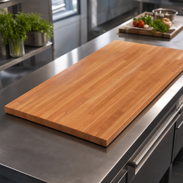 Product image #4 for Boos Block Blended Edge Grain American Cherry Kitchen Countertop, 72 x 36 x 1-1/2 Inch, Flat No Backsplash