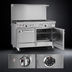 Thumbnail image #4 for Southbend Ultimate 48-Inch Gas Restaurant Range with Manual Griddle, Convection Oven, and Cabinet Base
