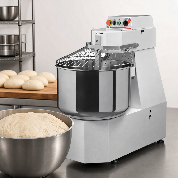 Product image #4 for Trento Avancini SP30 Heavy-Duty Spiral Dough Mixer, 66 lb. Capacity, 2-Speed, 208V, 3-Phase