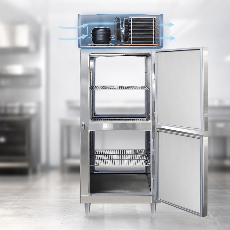 Product image #4 for Continental D1FXNSAPTHD Designer Line Extra-Wide One-Section Pass-Thru Freezer