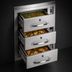 Thumbnail image #4 for RedHots DWN-3BI-240-X 3-Drawer Narrow Built-In Warming Drawer